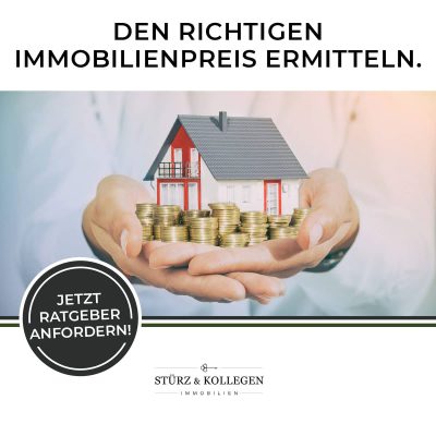 Den richtigen Immobilienpreis ermitteln Website-Text Image